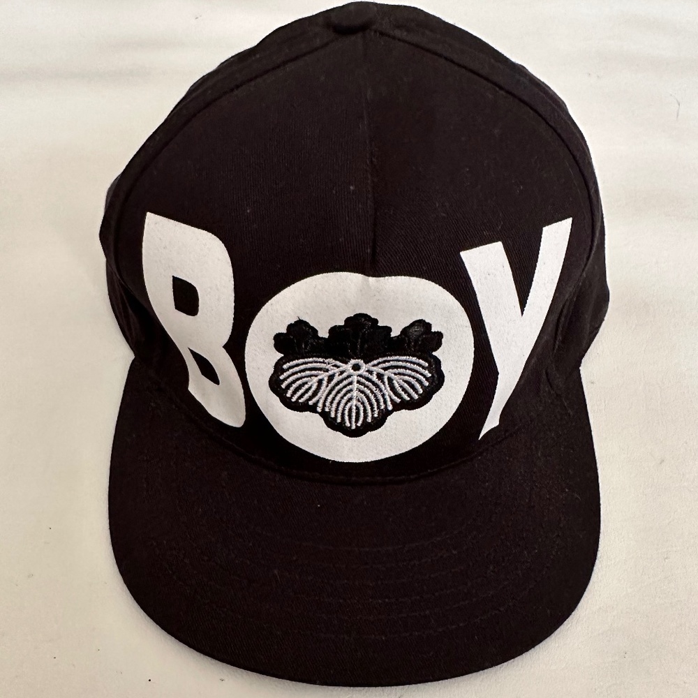 BOY London Black Snapback Hat One Size